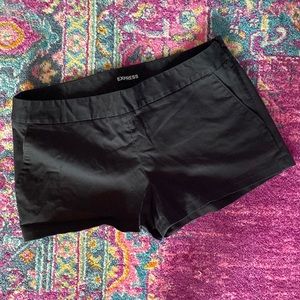 Express Black Shorts Side Zipper Size 10
